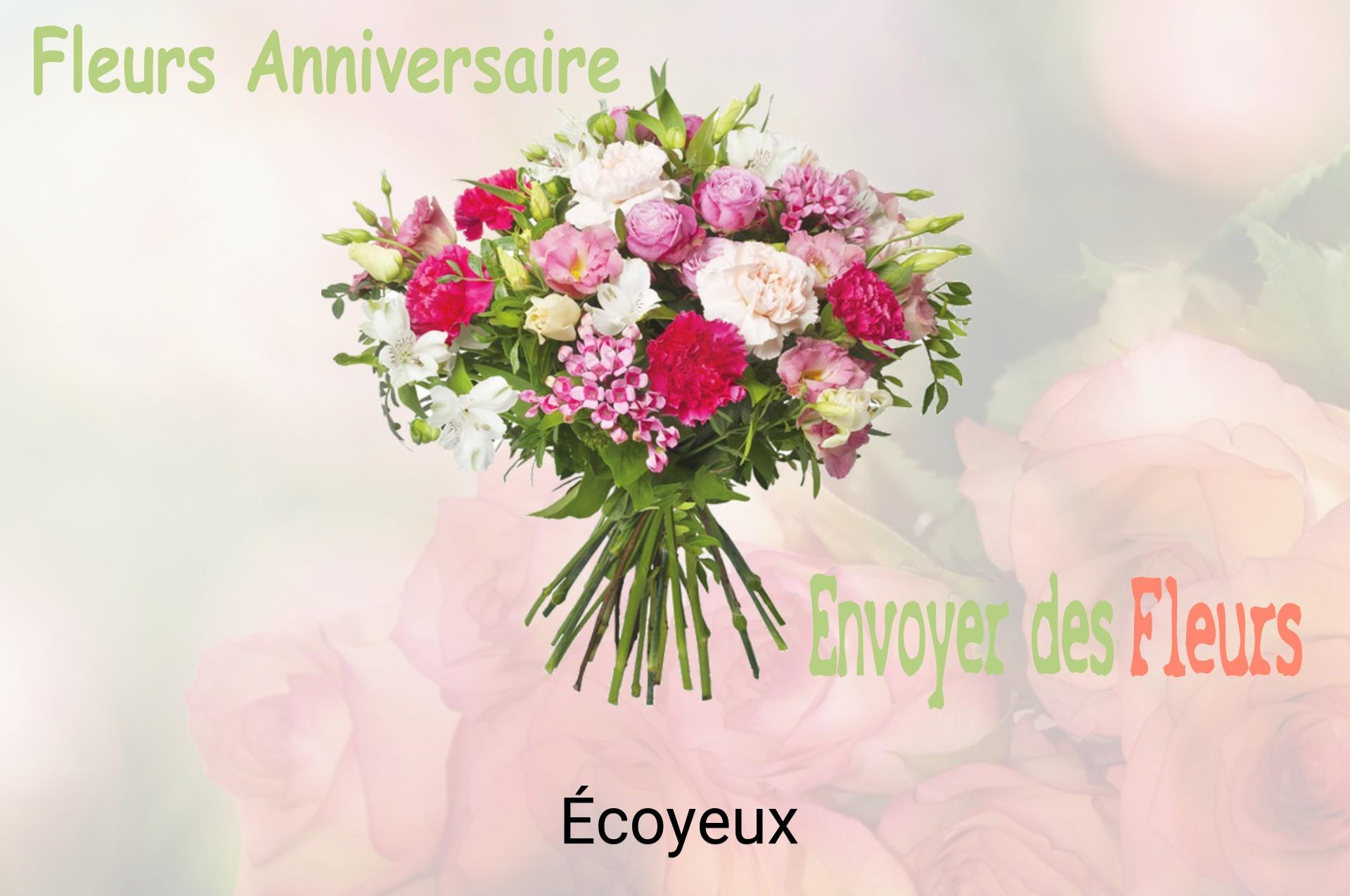 Bouquet de fleurs d’anniversaire livré à Écoyeux
