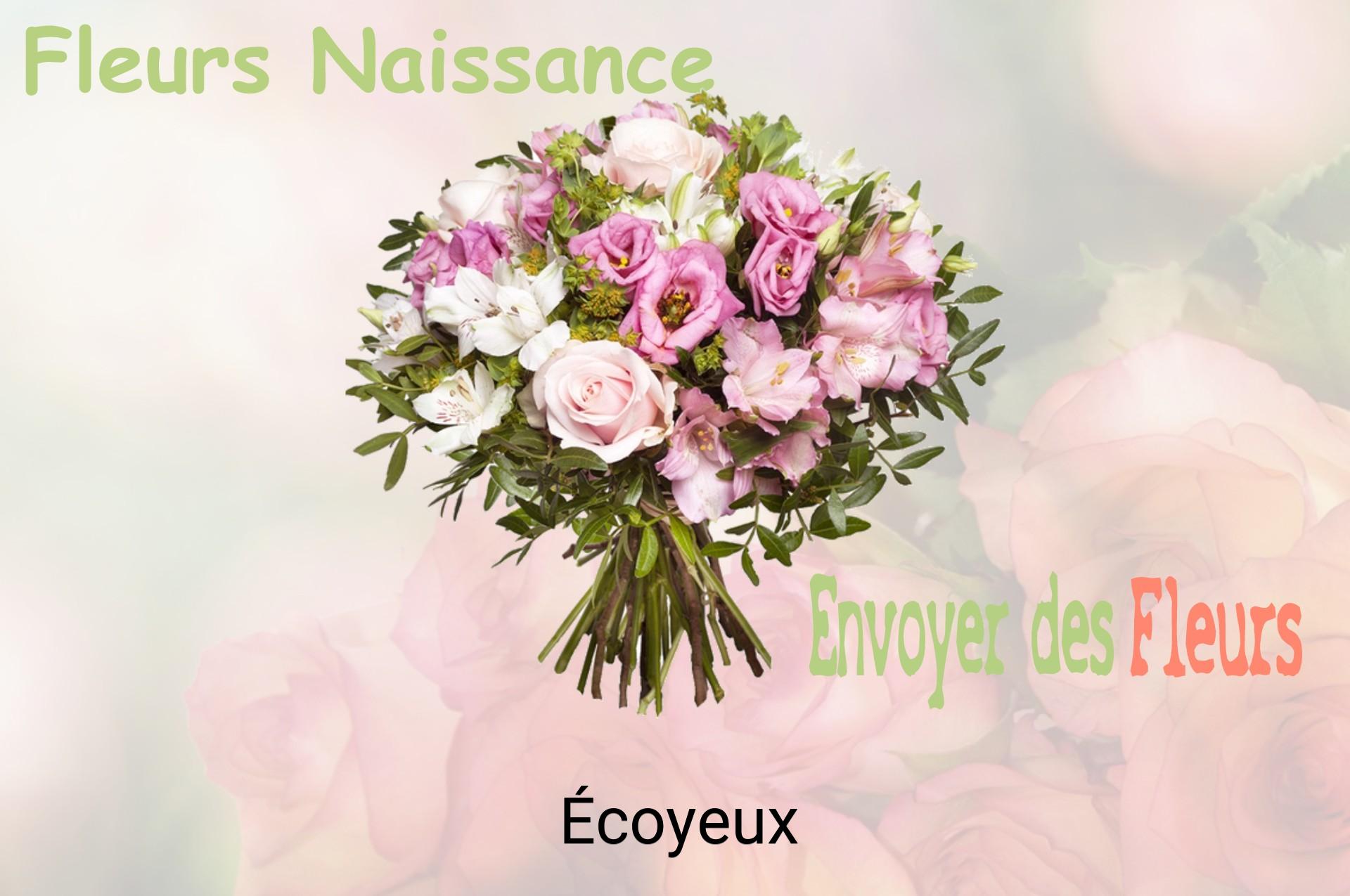 Bouquet de fleurs de naissance livré à Écoyeux